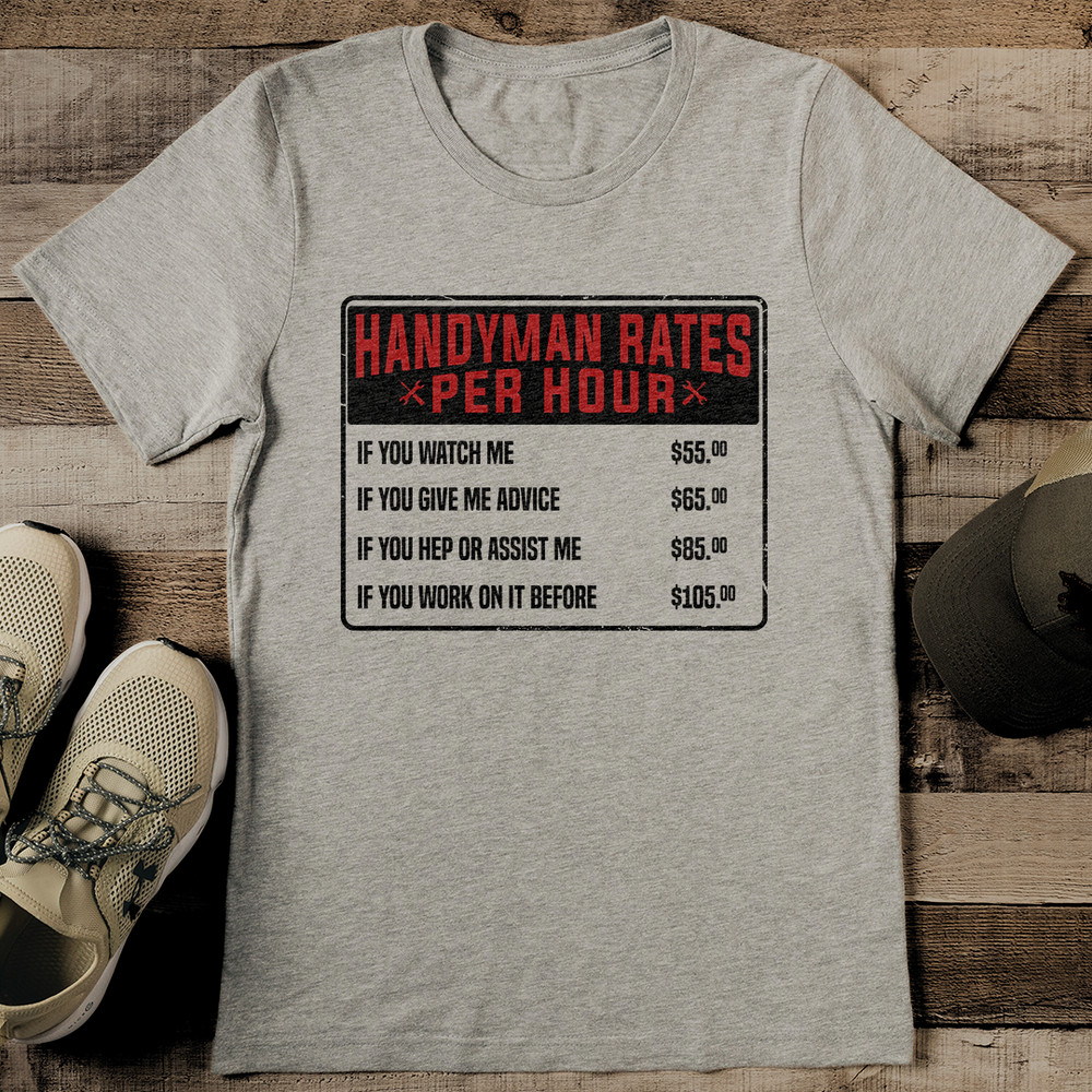 Handyman Rats Per Hour Tee 0