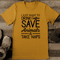 I Just Want To Drink Coffee Save Animals Tee 0