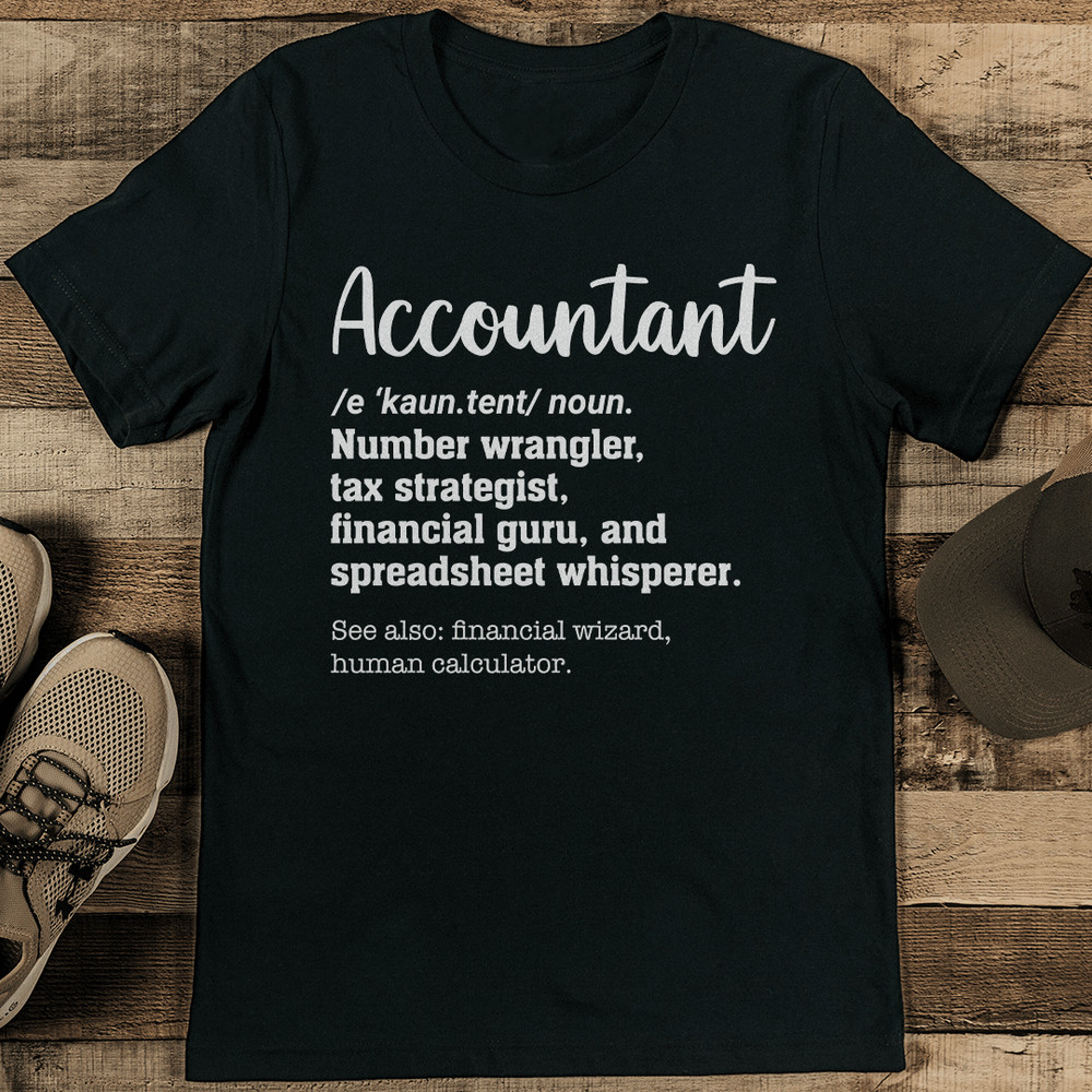 Accountant Number Wrangler Tax Strategist Tee 2
