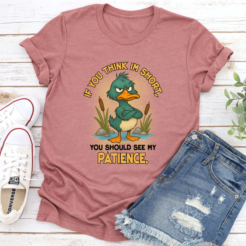 If You Think Im Short You Should See My Patience Tee 3