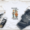 Behind Every Great Man Is A Great Woman Rolling Her Eyes Tee 0