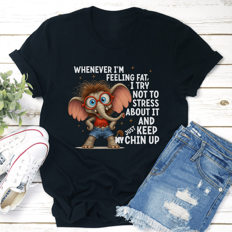 Whenever Im Feeling Fat I Try Not To Stress About It Tee 2