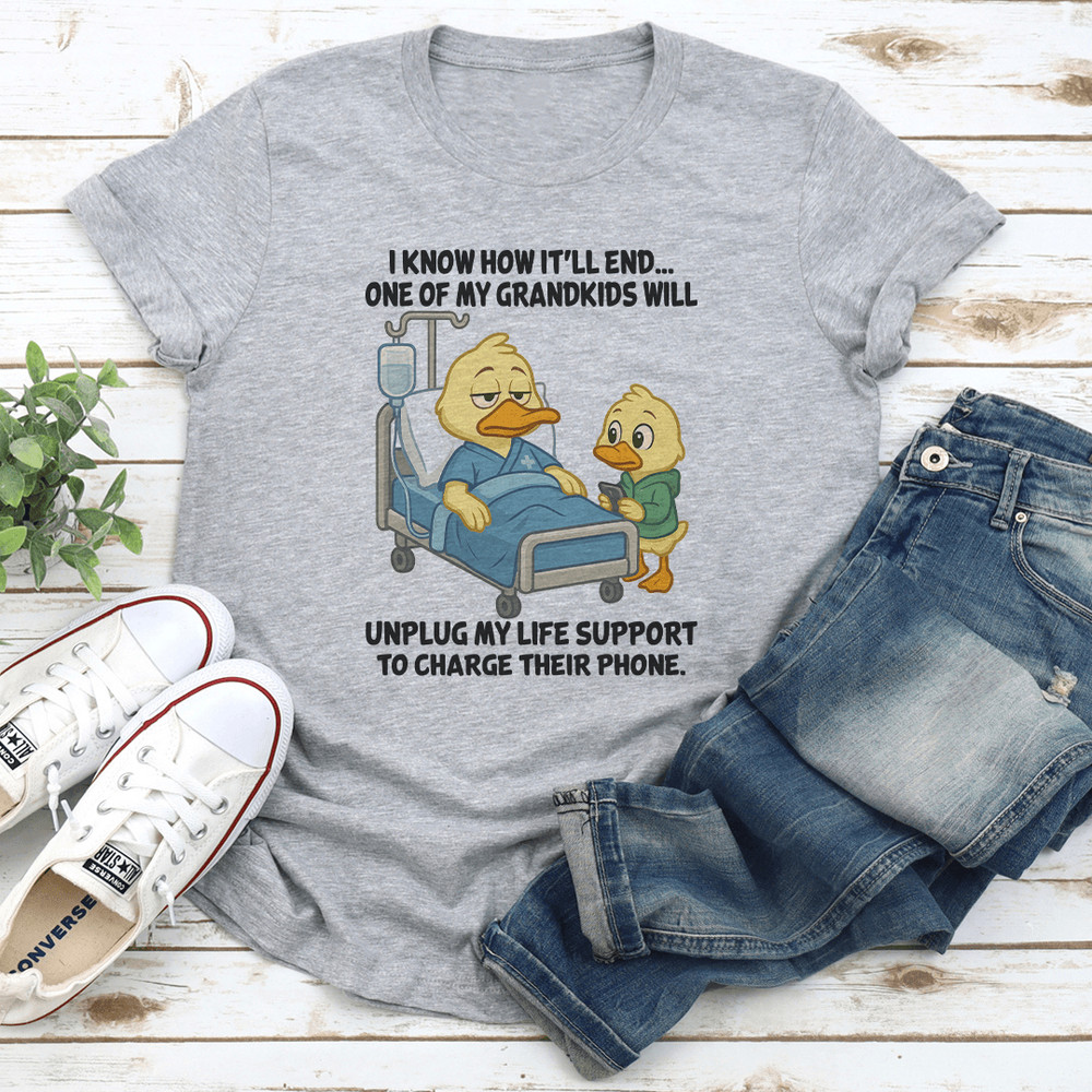 I Know How Itll End One Of My Grandkids Tee 2