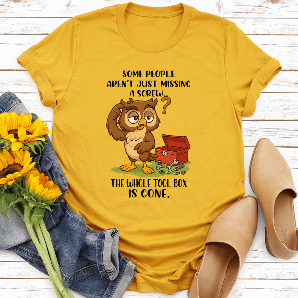 Some People Arent Just Missing A Screw The Whole Tool Box Is Gone Tee 3