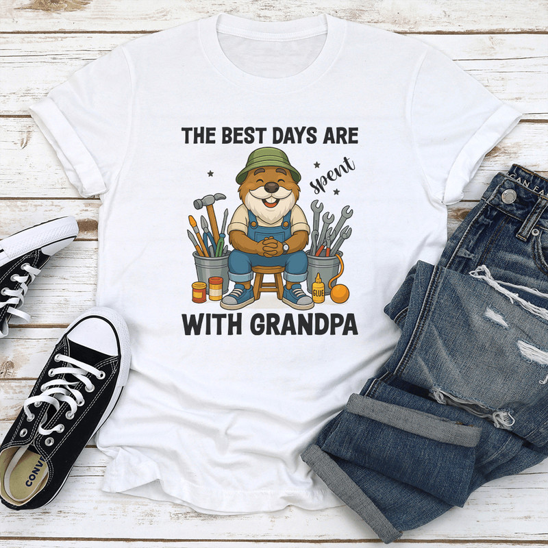 The Best Days Are Spend With Grandpa Tee 0