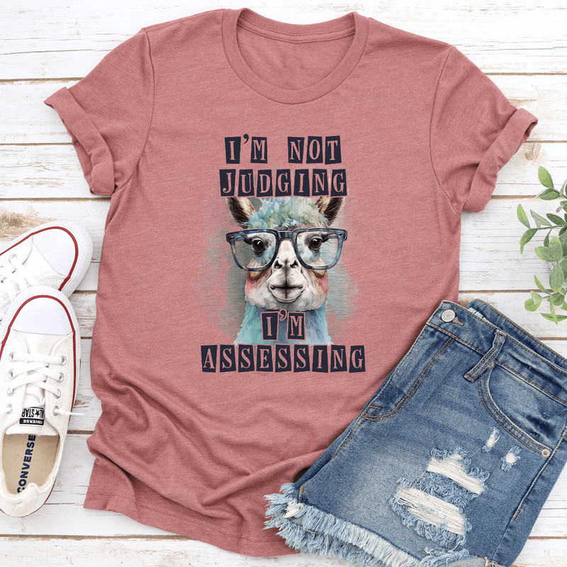 Im Not Judging Im Assessing Tee 2