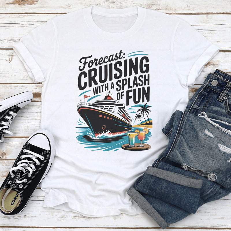 Forecast Cruising With A Splash Of Fun Tee 1