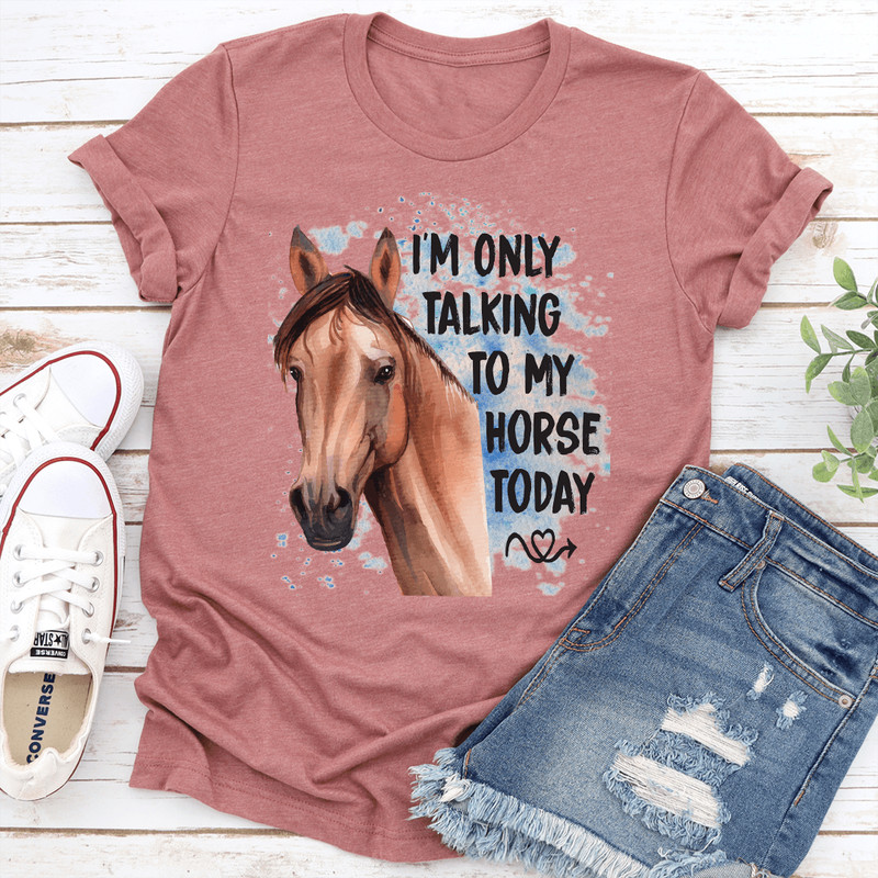 Im Only Talking To My Horse Today Tee 3