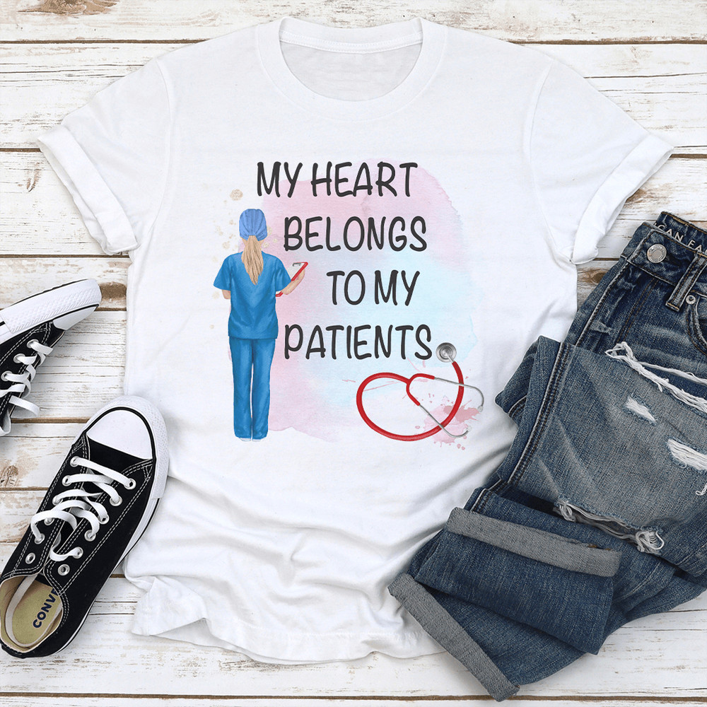 My Heart Belongs To My Patients Tee 3