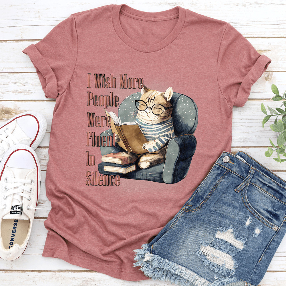 I Wish More People Were Fluent In Silence Tee 1