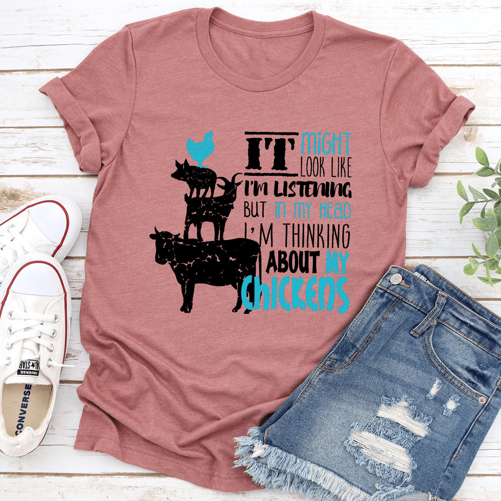 It Might Look Like Im Listening But In My Head Tee 3