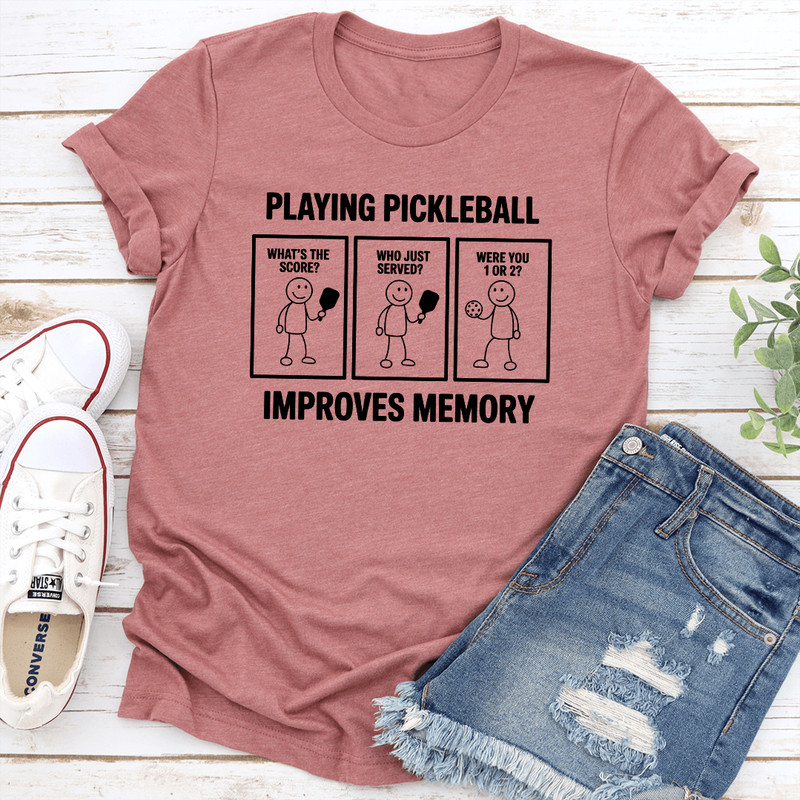 Playing Pickleball Improves Memory Tee 0