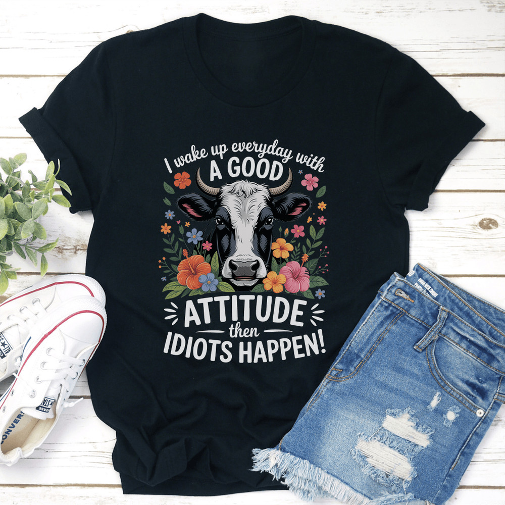 I Wake Up Everyday With A Good Attitude Tee 1