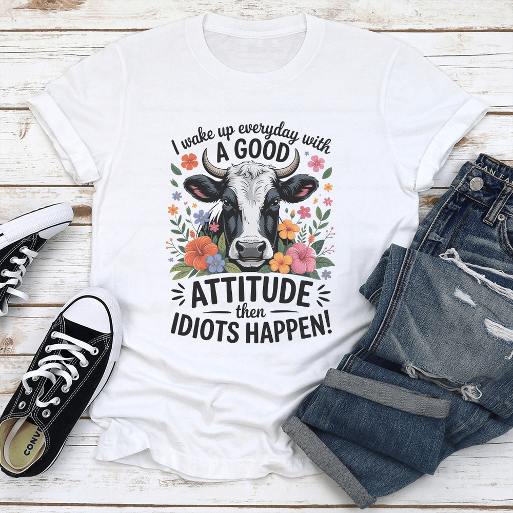 I Wake Up Everyday With A Good Attitude Tee 2
