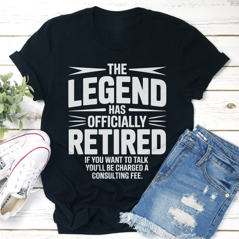 The Legend Has Officially Retired Tee 0