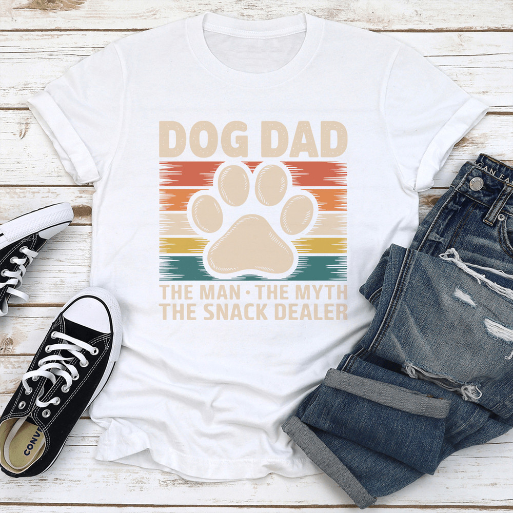 Dog Dad The Man The Myth The Snack Dealer Tee 1