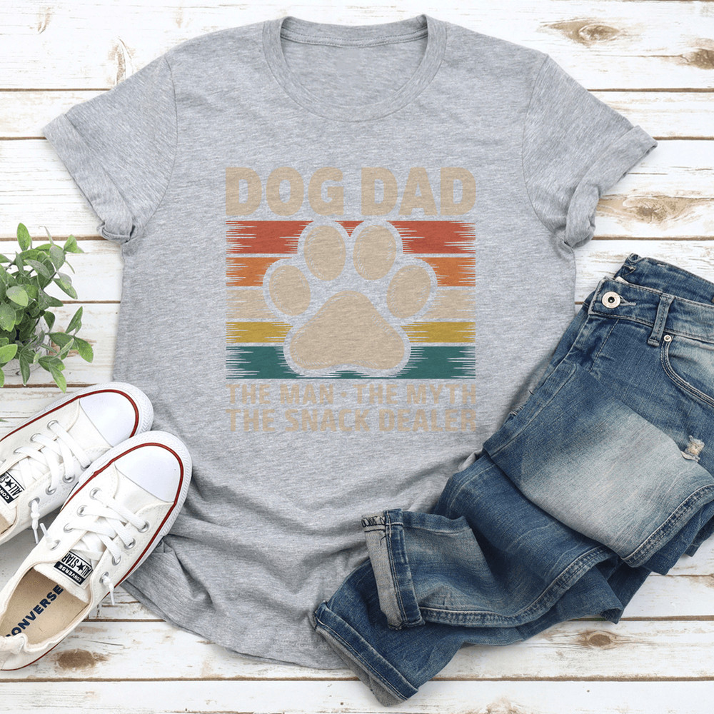 Dog Dad The Man The Myth The Snack Dealer Tee 2