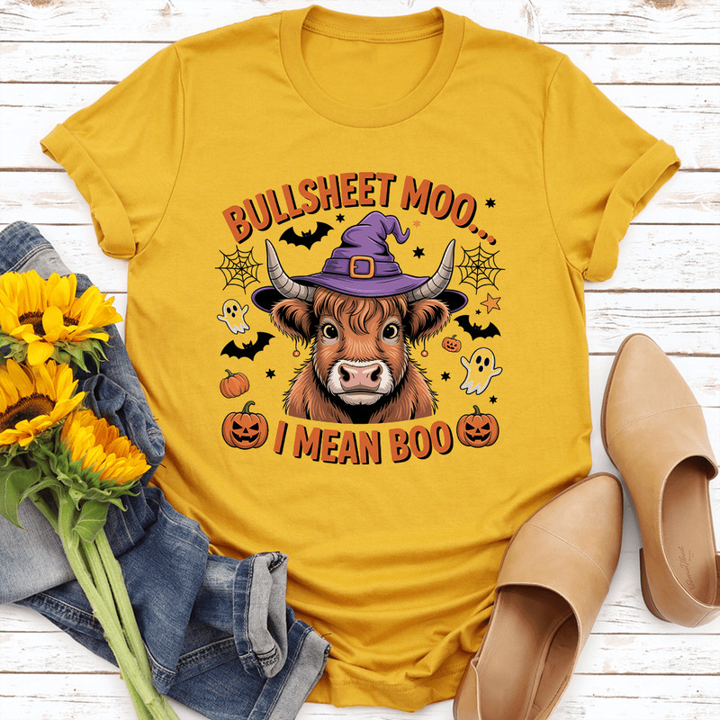 Bullsheet Moo I Mean Boo Tee 0