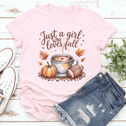 just a girl who love fall tee