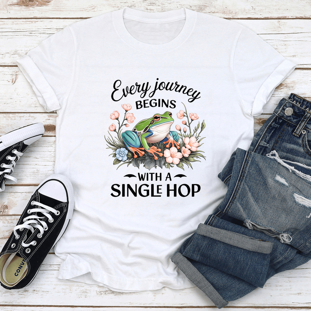 Every Journey Begins With A Single Shop Tee 2