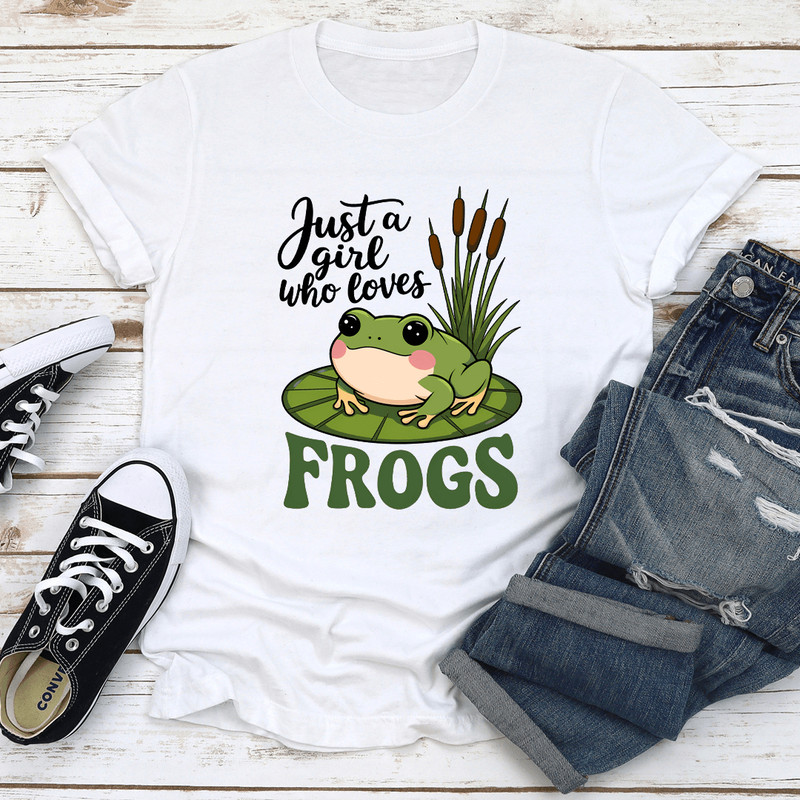 Just A Girl Who Loves Frogs Tee 2