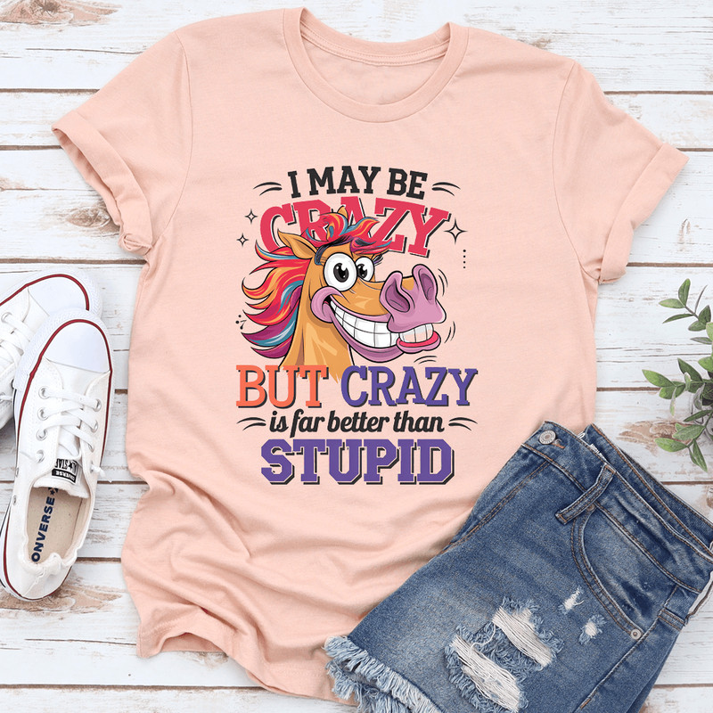 I Make Be Crazy But Crazy Is For Better Than Stupid Tee 2