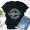 This Girl Runs On Caffeine And Sarcasm Tee 1