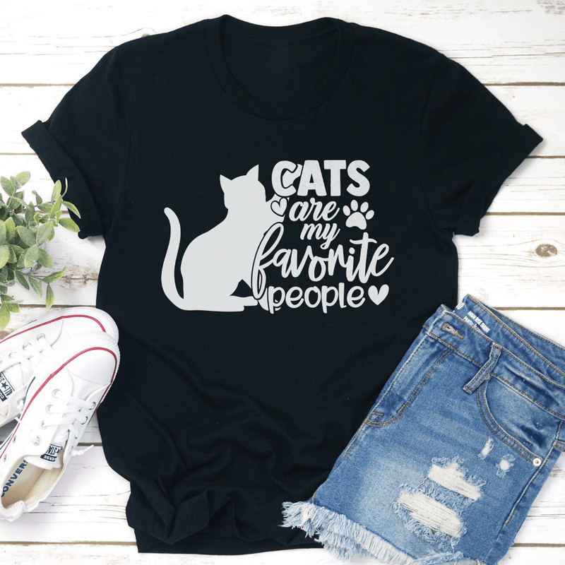 Cats Are My Favorite People Tee 1
