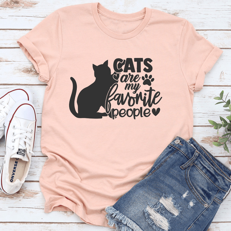 Cats Are My Favorite People Tee 2