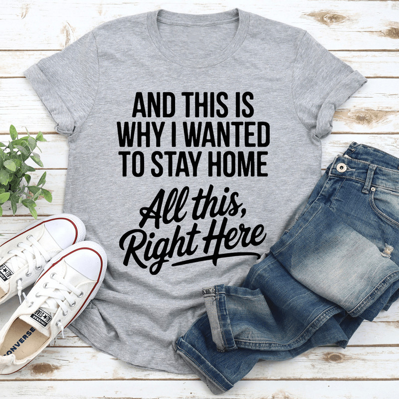 And This Is Why I Wanted To Stay Home All This Right Here Tee 3