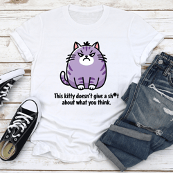 this kitty doesn't give a s-it tee