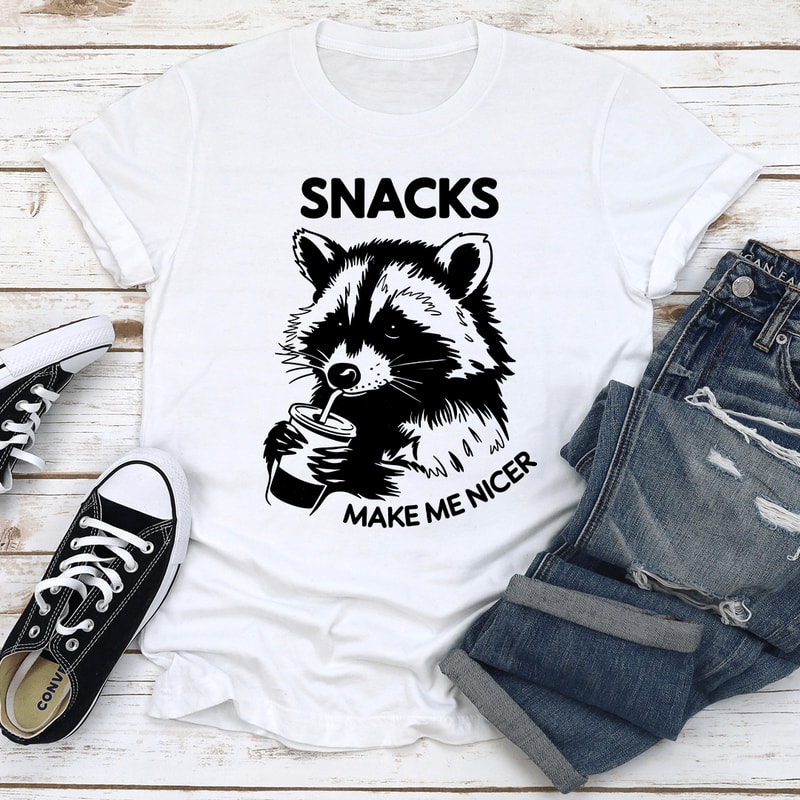 Snacks Make Me Nicer Tee 1