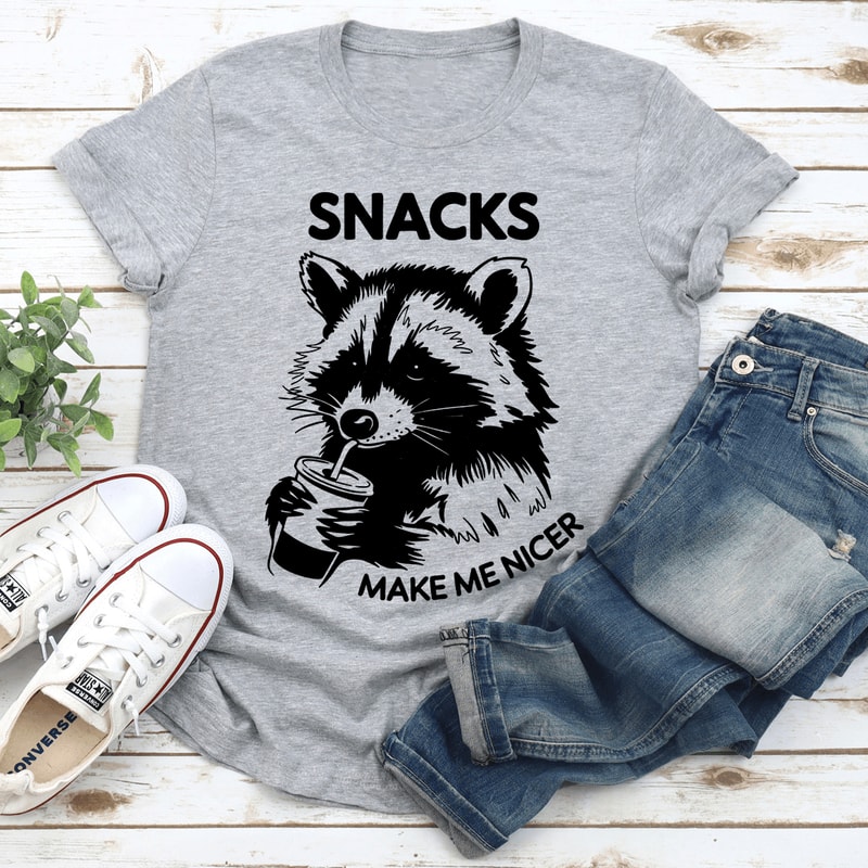 Snacks Make Me Nicer Tee 2