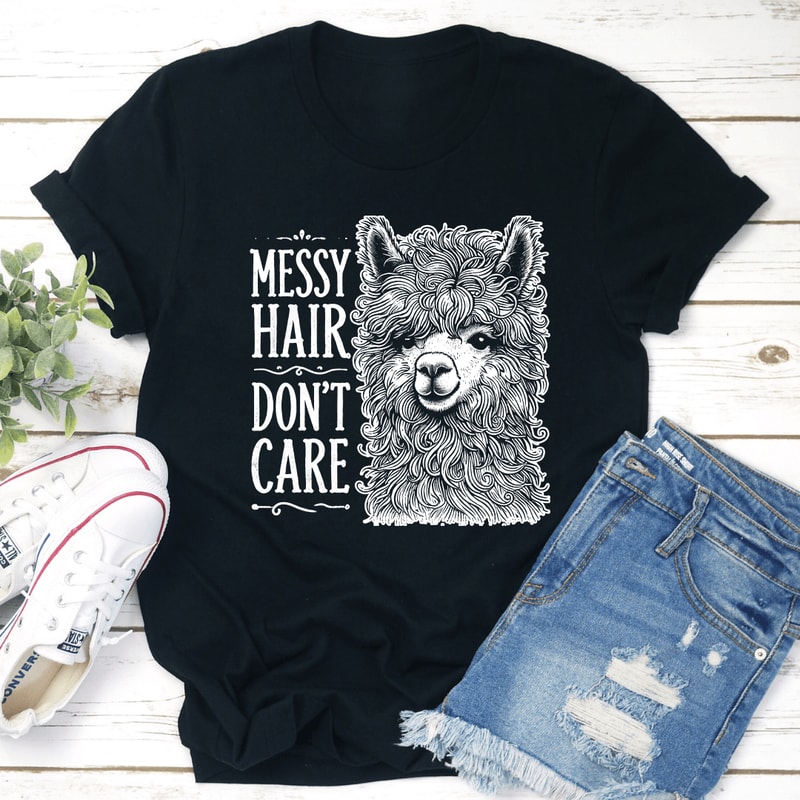 Messy Hair Dont Care Tee 1