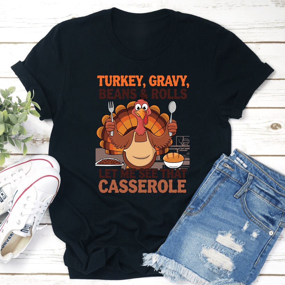 Turkey Gravy Beans Rolls Tee 1