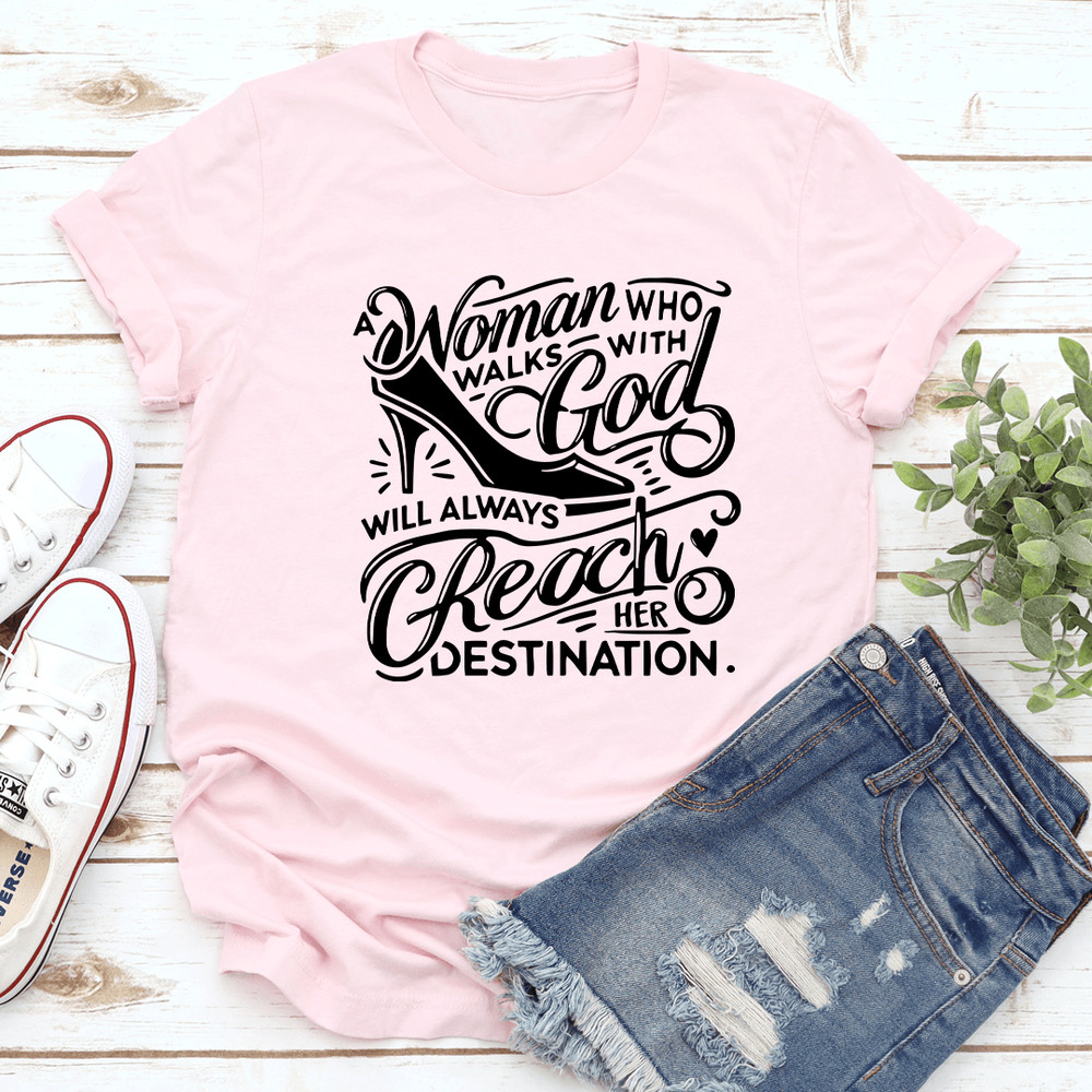 A Woman Who Walks With God Tee 2