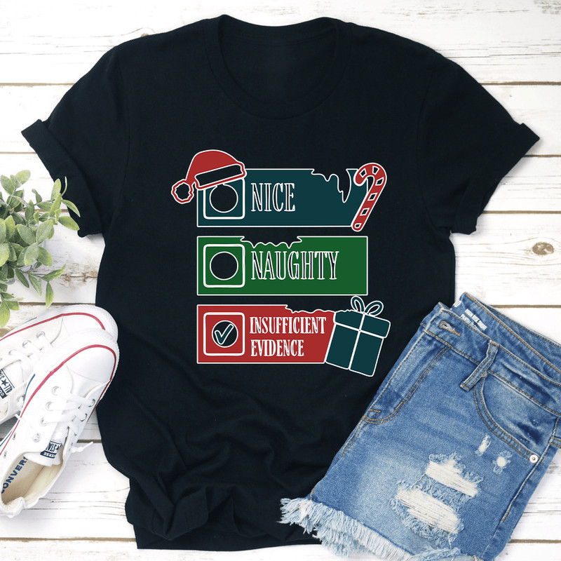 Nice Naughty Insufficient Evidence Tee 0