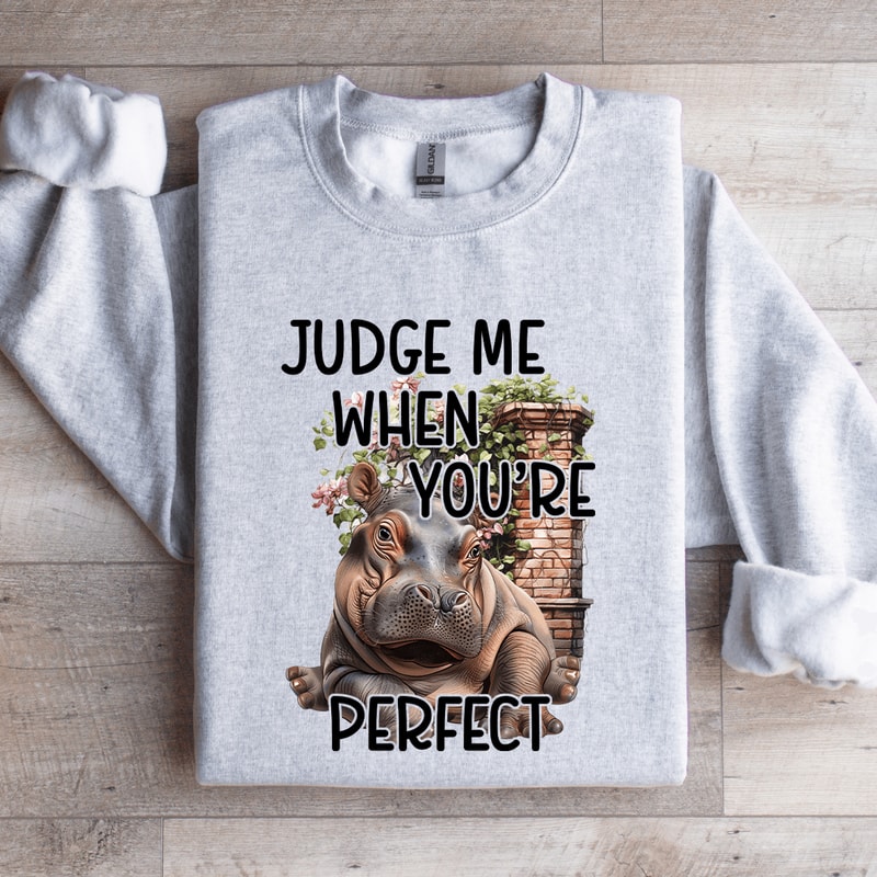 Judge Me When Youre Perfect Sweatshirt 3