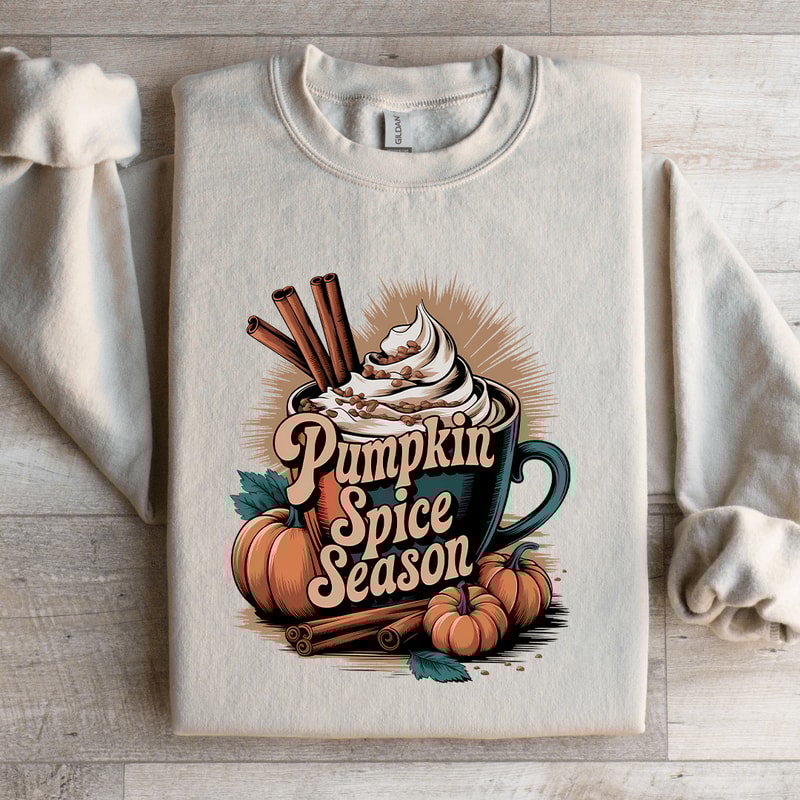 Pumpkin Spice Season Latte Sweatshirt 3