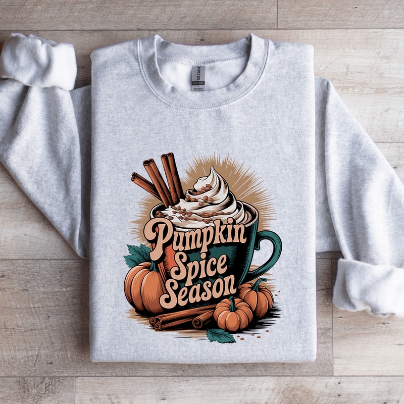 Pumpkin Spice Season Latte Sweatshirt 4
