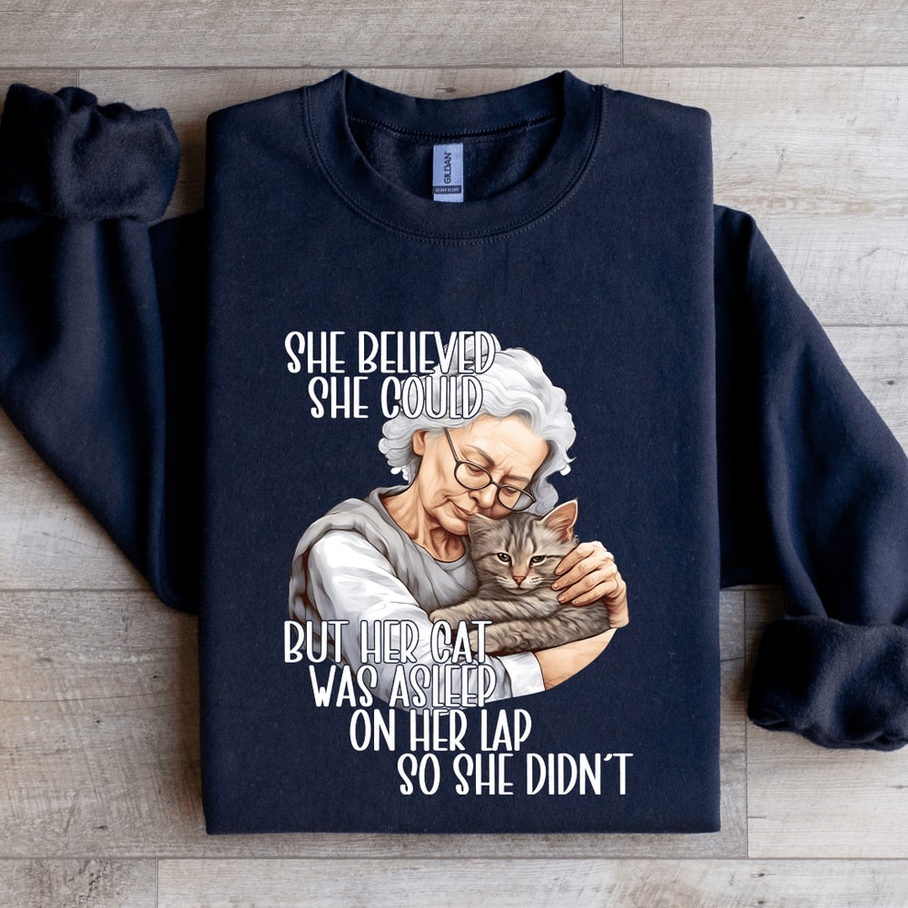 She Believed She Could Grandma Sweatshirt 1