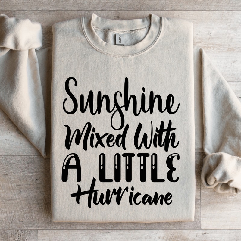 Sunshine Mixed With A Little Hurricane Sweatshirt 2