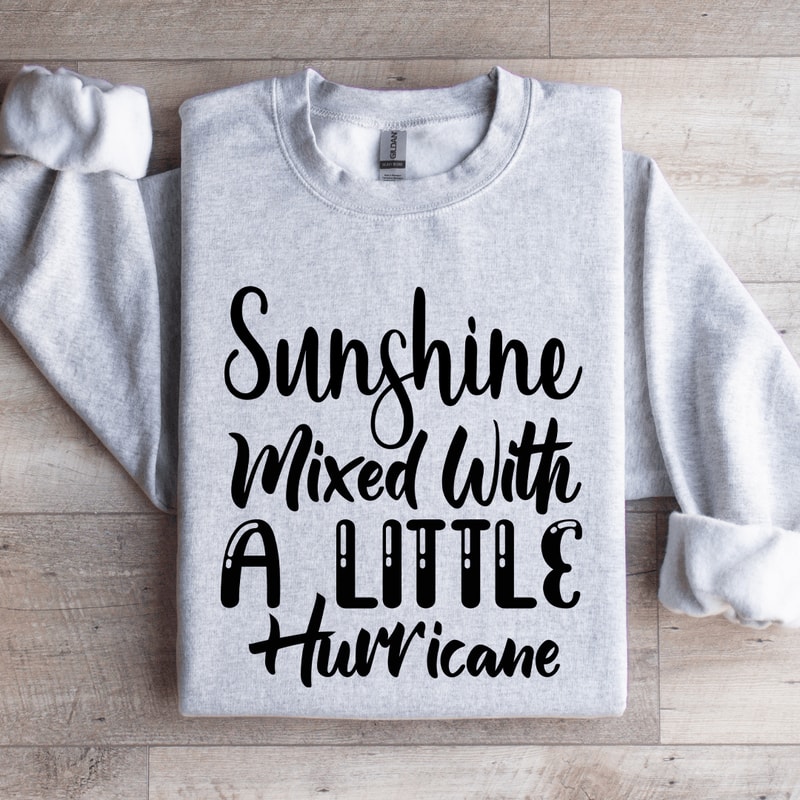 Sunshine Mixed With A Little Hurricane Sweatshirt 3