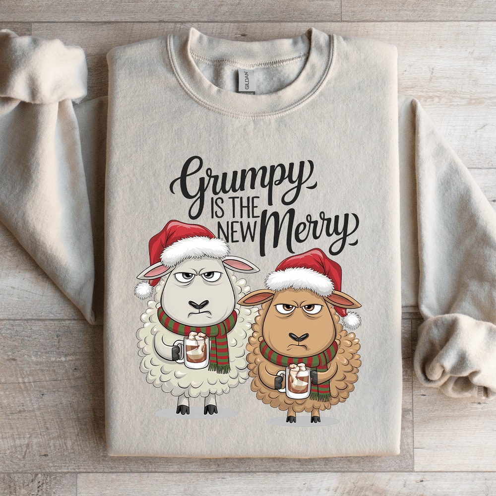 Grumpy Is The New Merry Sweatshirt 3
