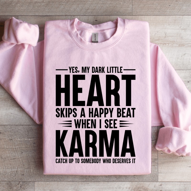 Yes My Dark Little Heart Skip A Happy Beat Sweatshirt 2