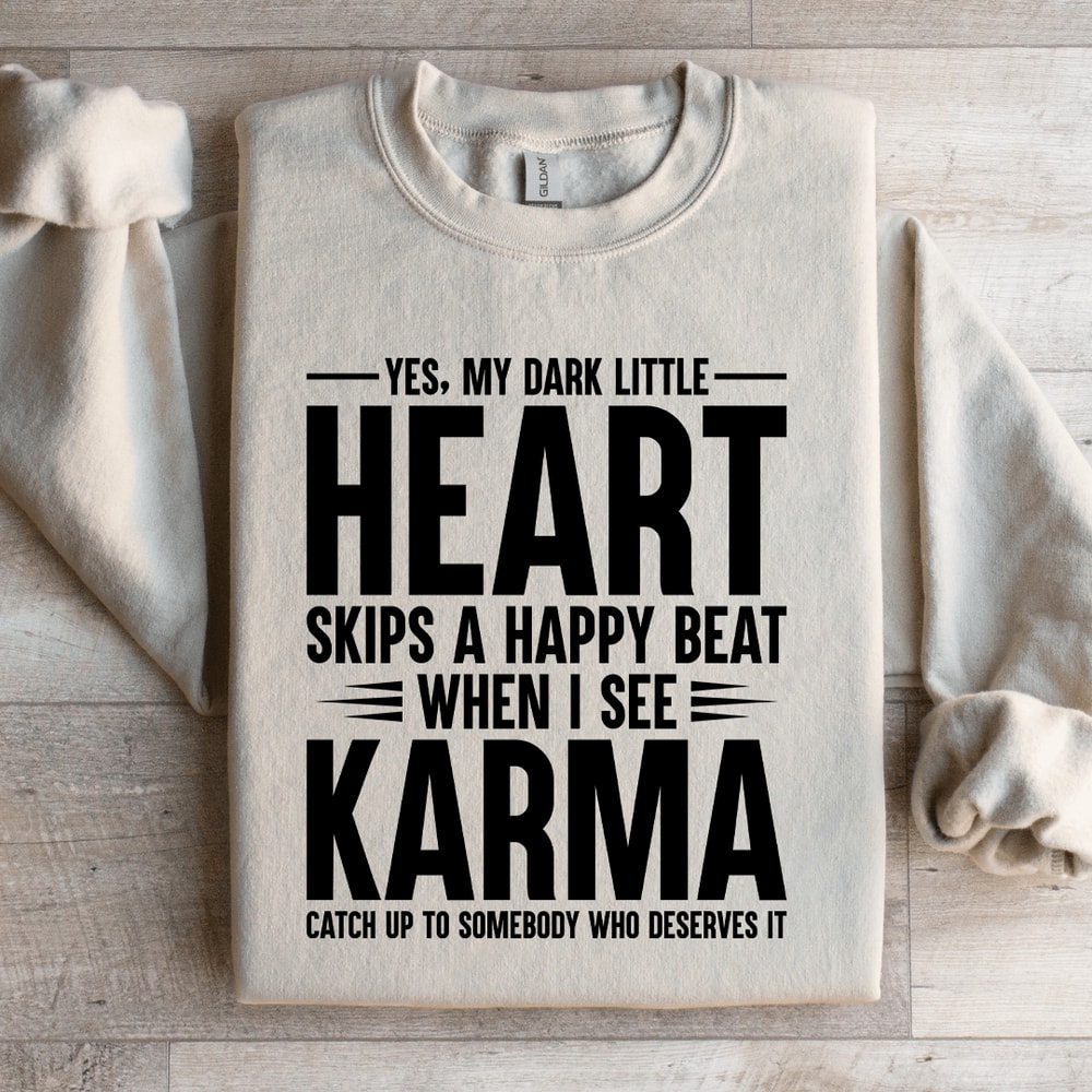 Yes My Dark Little Heart Skip A Happy Beat Sweatshirt 3
