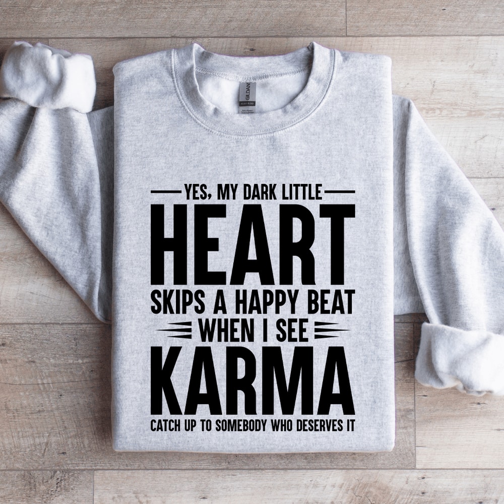 Yes My Dark Little Heart Skip A Happy Beat Sweatshirt 4