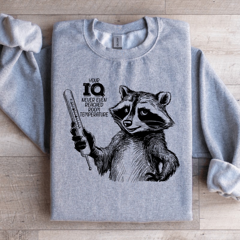 Your IQ Never Even Reached Room Temperature Sweatshirt 0