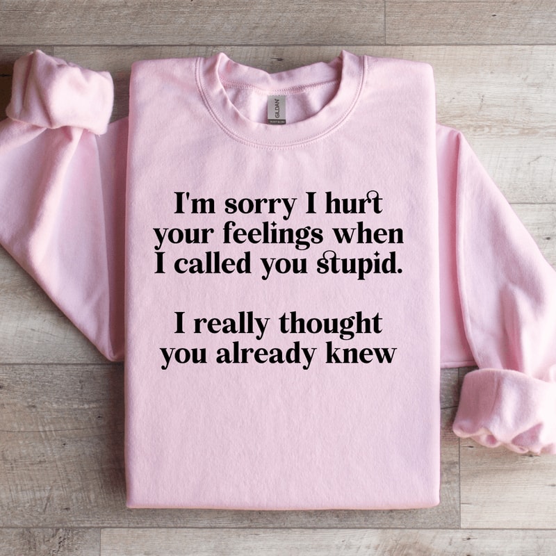 Im Sorry I Hurt Your Feelings Sweatshirt 3