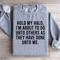 Hold My Halo Im About To Do Unto Others Sweatshirt 2